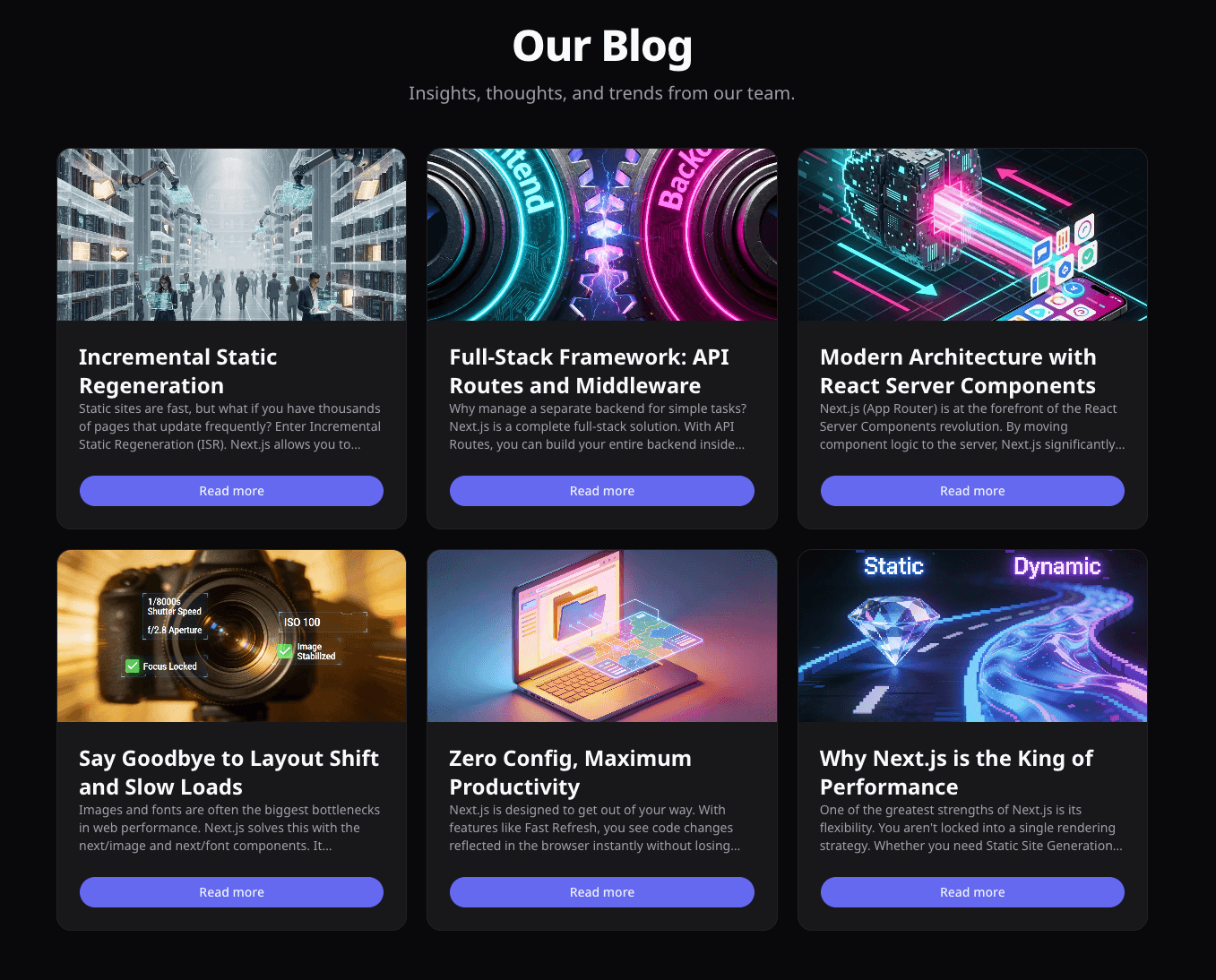 Next.js illustration dark